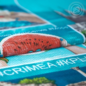 Банное вафельное полотенце "Крым"